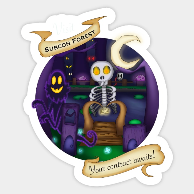 A Hat in Time Subcon Forest Sticker by CaptainShivers